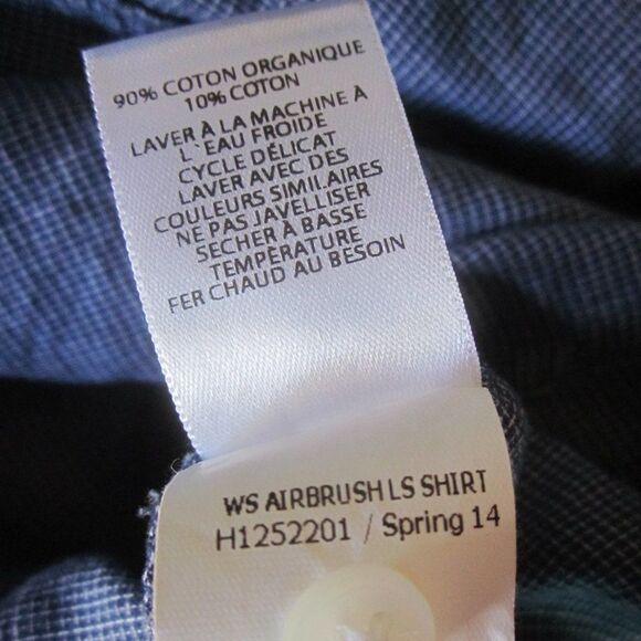 Horny Toad Womens Blue Button Up Shirt Summer Weight Size S Travel Long Sleeve - Picture 11 of 12